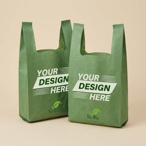 Ecofriendly - Retail - Supermarket Carry Bags2 Compostable Grocery Bags