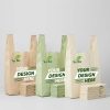 Ecofriendly - Retail - Supermarket Carry Bags8 Compostable Grocery Bags