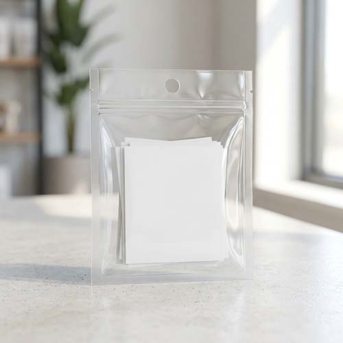 Hanger cut laminate pouch Hanger Cut Pouch for Suits and Over Coat