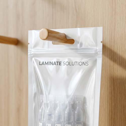 Hanger cut Laminate Pouch