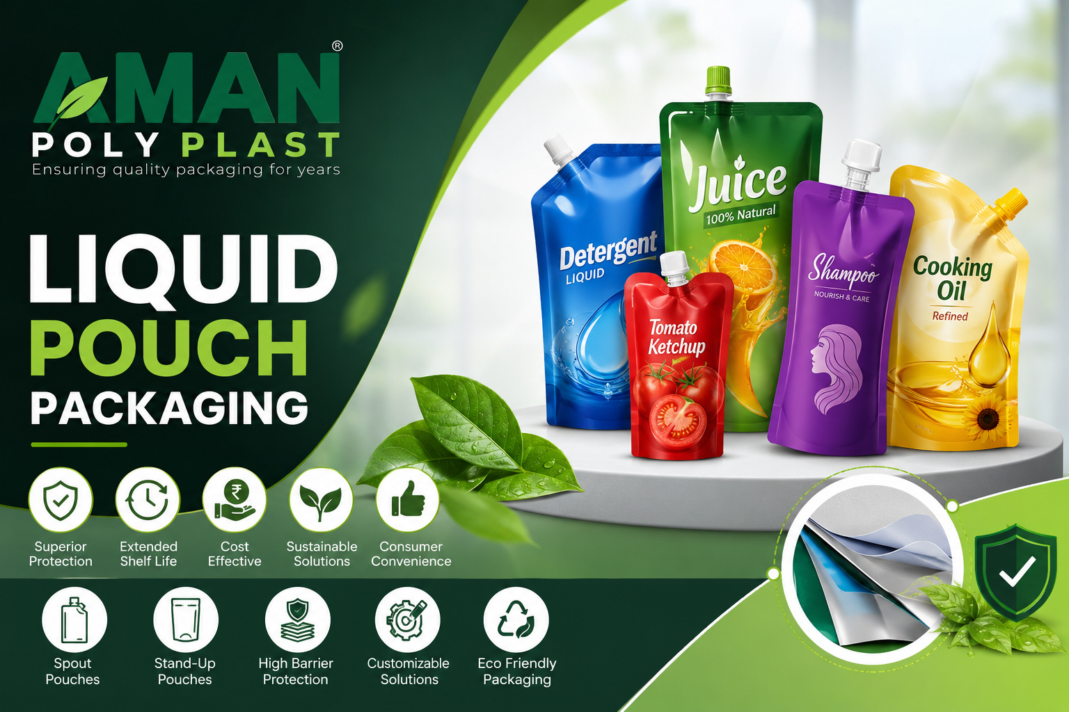 Liquid Pouch Packaging Manufacturer in India